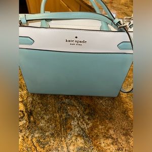Kate Spade Teal & White Bag